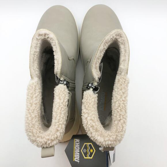 Khombu Womens Sarah Winter Boots Size 8 Taupe Grey Water Repellent Resistant NIB - Picture 7 of 10